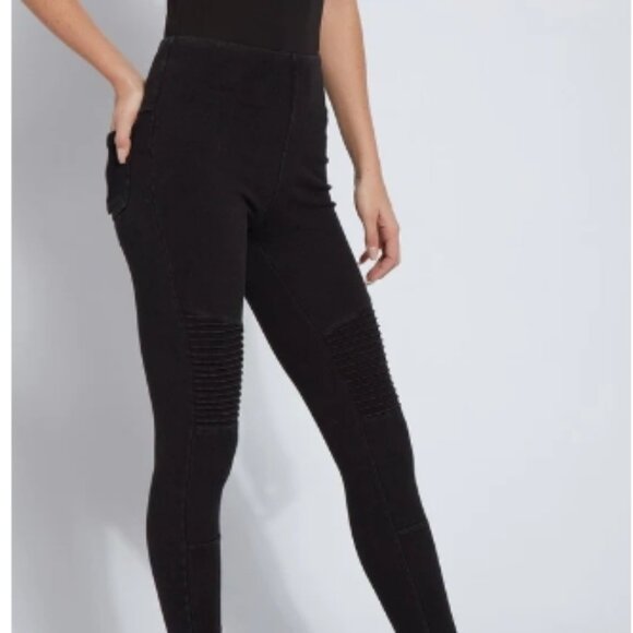 Lysse  Moto Toothpick Legging Midnight Black - Picture 1 of 4